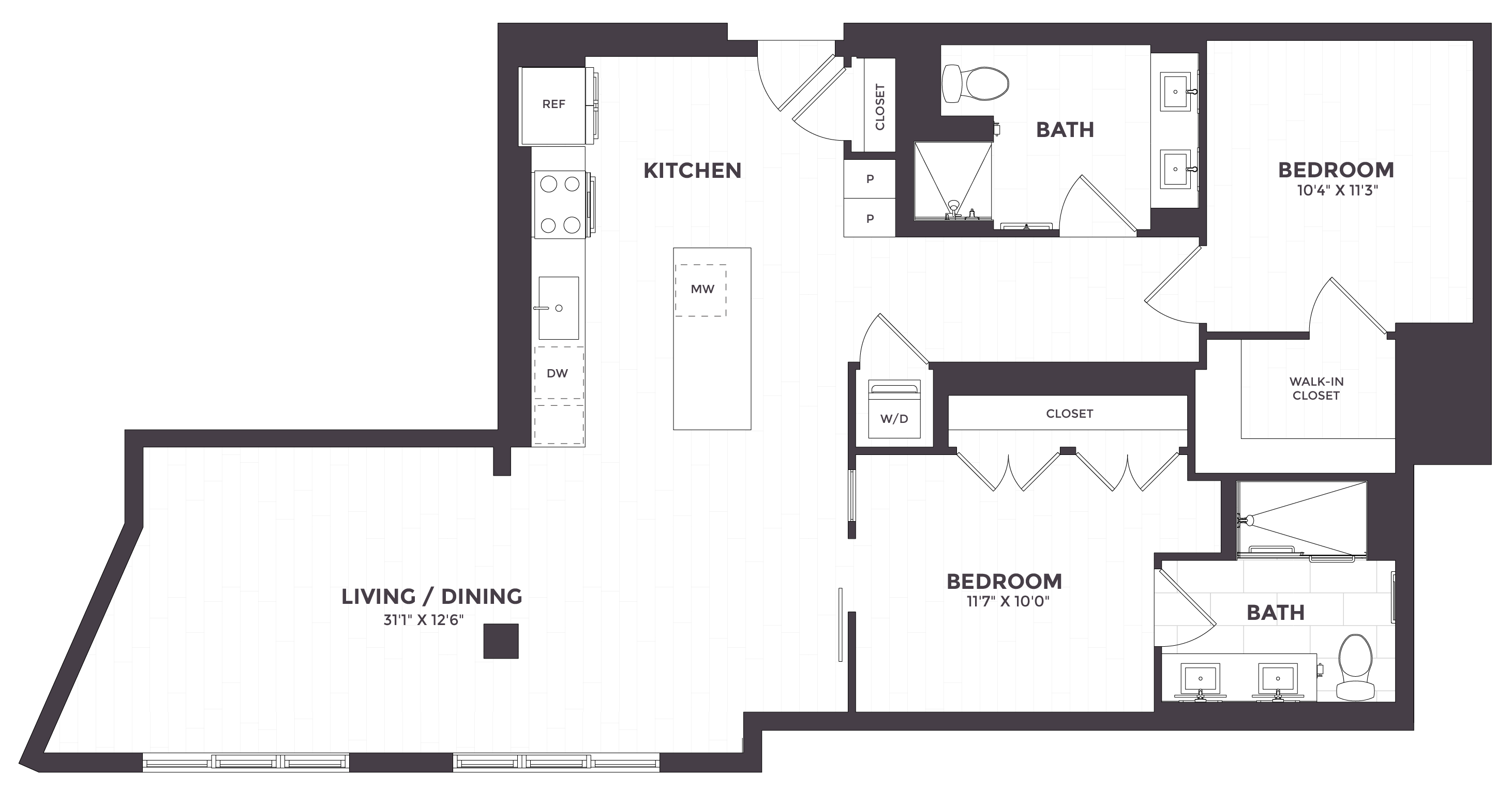 Floor Plan Image of Apartment Apt 0500